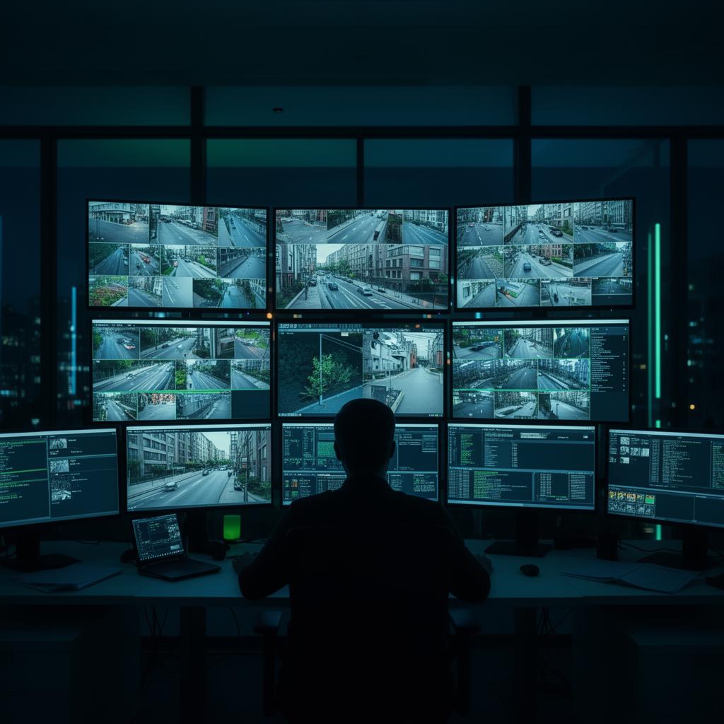 Sala de monitoramento da SpaceNet RP